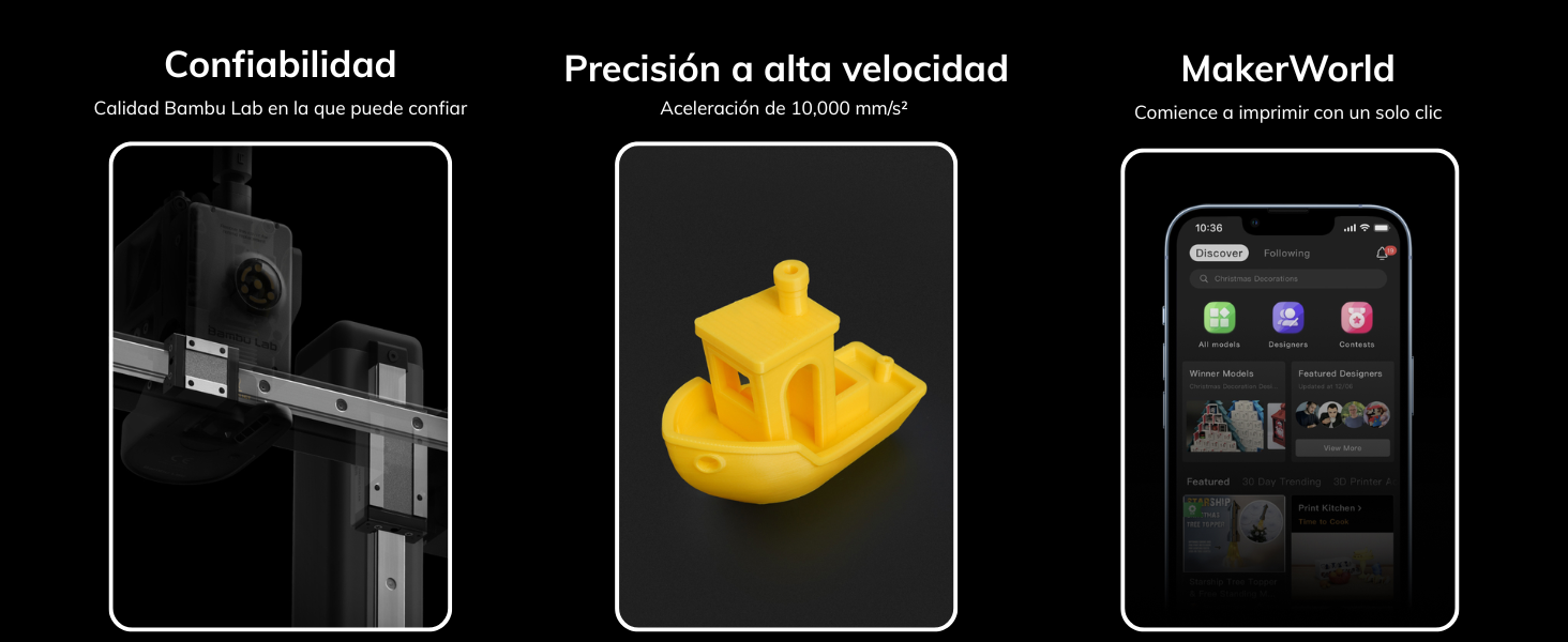 Además, cuenta con regulación de caudal en tiempo real, boquillas intercambiables y conectividad versátil mediante Bambu Studio y Bambu Handy, incluyendo cámara integrada para monitoreo remoto y grabación de time-lapses.